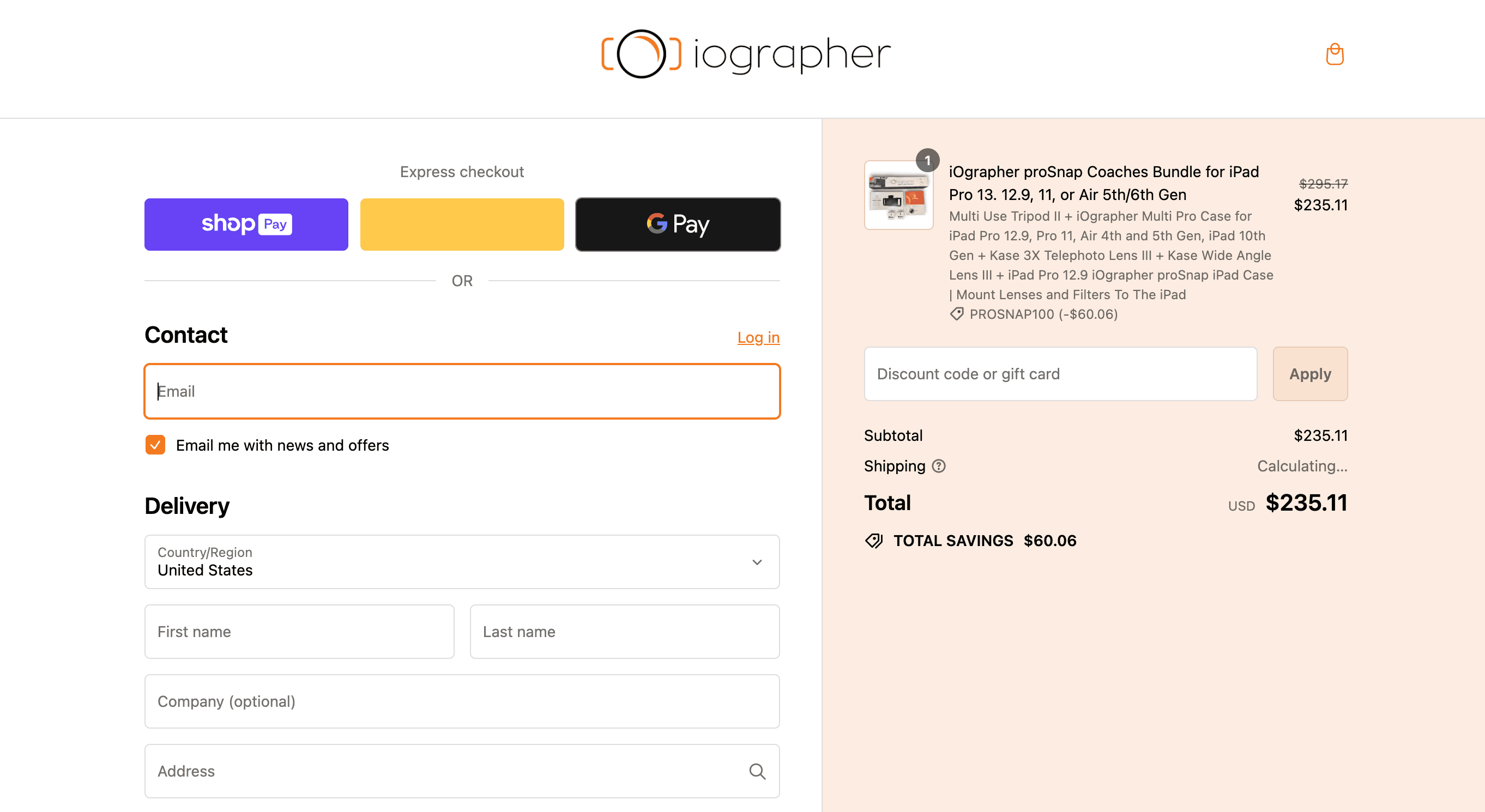 How to apply iOgrapher coupon code